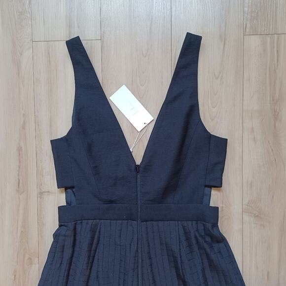 Revolve Finders Keepers Go Now Palazzo Jumpsuit Black Cut-Outs Semi-Sheer M NWT - Picture 9 of 16